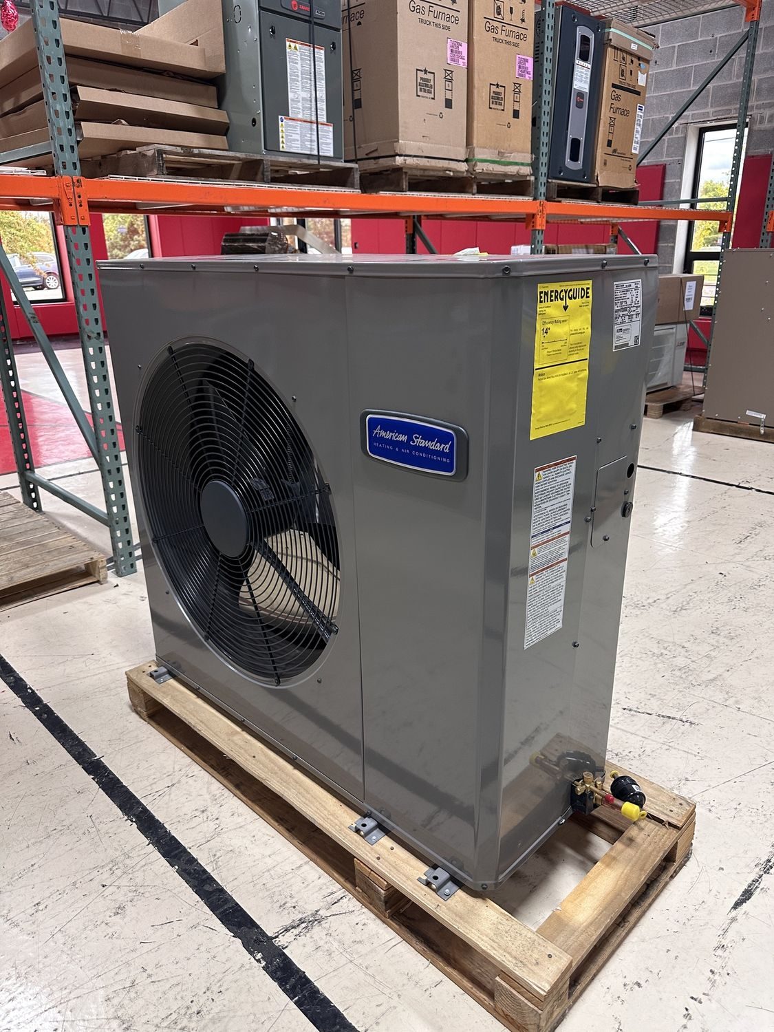 American Standard HVAC unit in warehouse